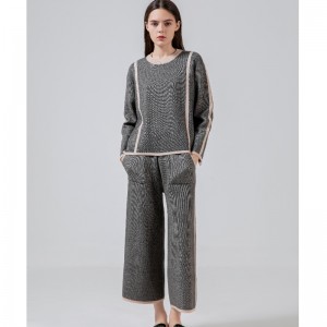 캐주얼 패션 다목적 니트 린넨 두 조각 68008#세트